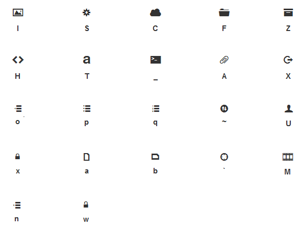 Шрифт Web Symbols Шрифт Web Symbols
