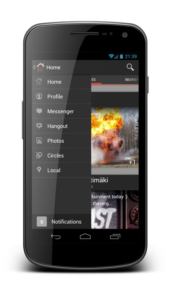 Google+ app for Android