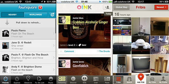 Oink, foursquare, Fribi Oink, foursquare, Fribi