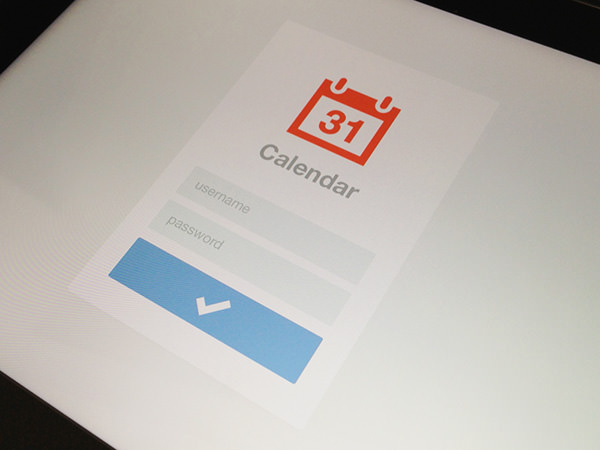 iPad-Calendar-Login
