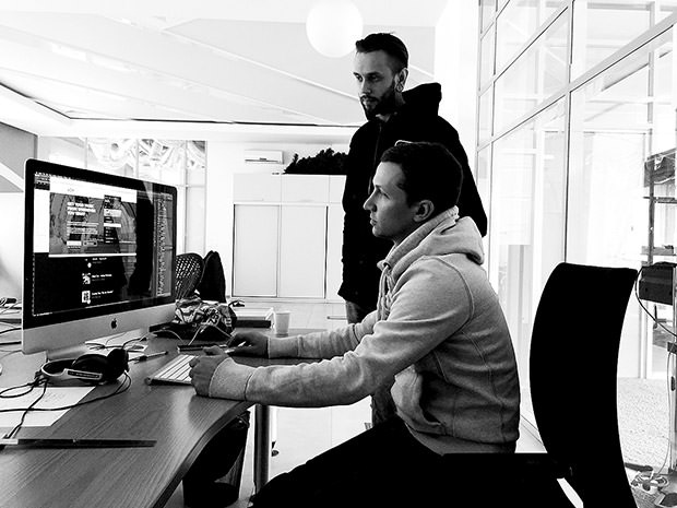 Jake Davies at office Coppertino