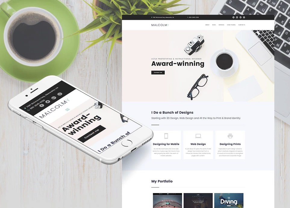 responsive template motocms