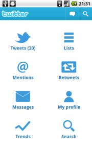twitter app for android